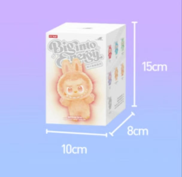 Pop Mart Labubu V3 The Monsters Big into Energy Series Vinyl Plush Pendant Sealed Case