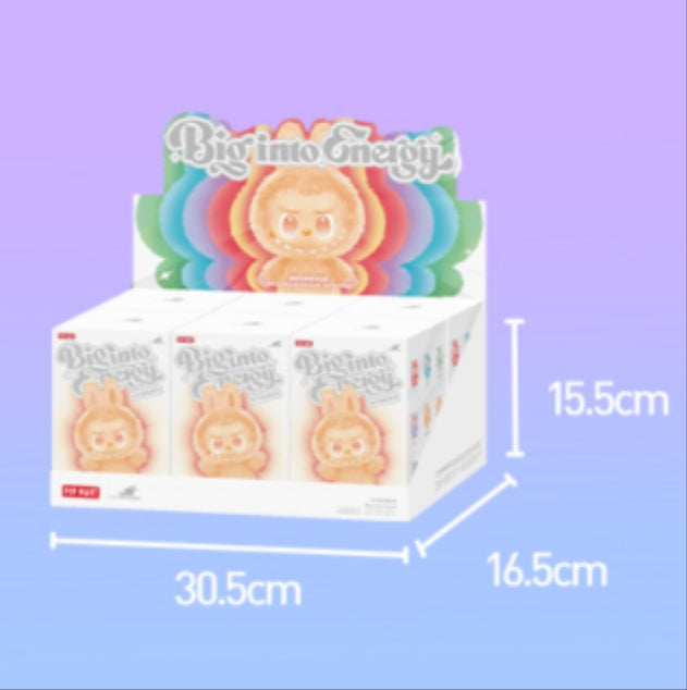 Pop Mart Labubu V3 The Monsters Big into Energy Series Vinyl Plush Pendant Sealed Case